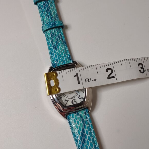 Gossip Analog Watch With White Dial And Greenish Blue Band - Picture 9 of 10